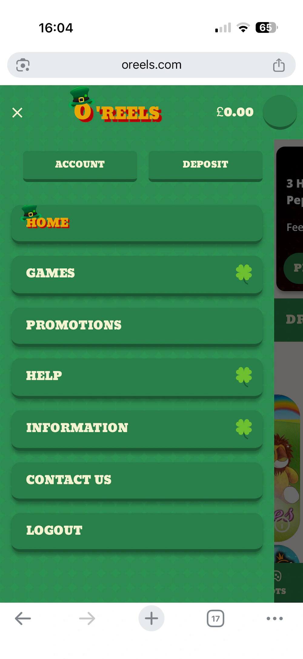 oreels-menu