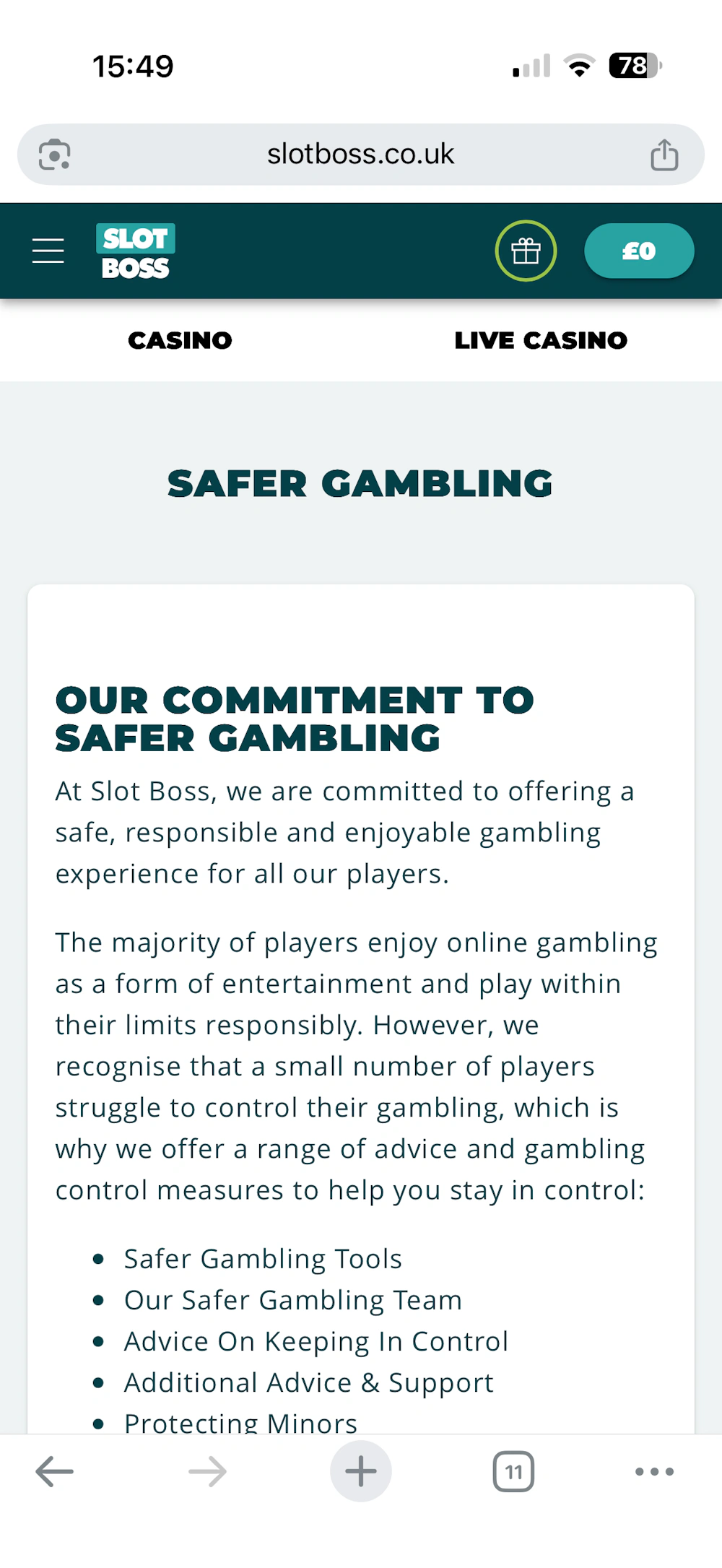 slotboss-responsible-gaming