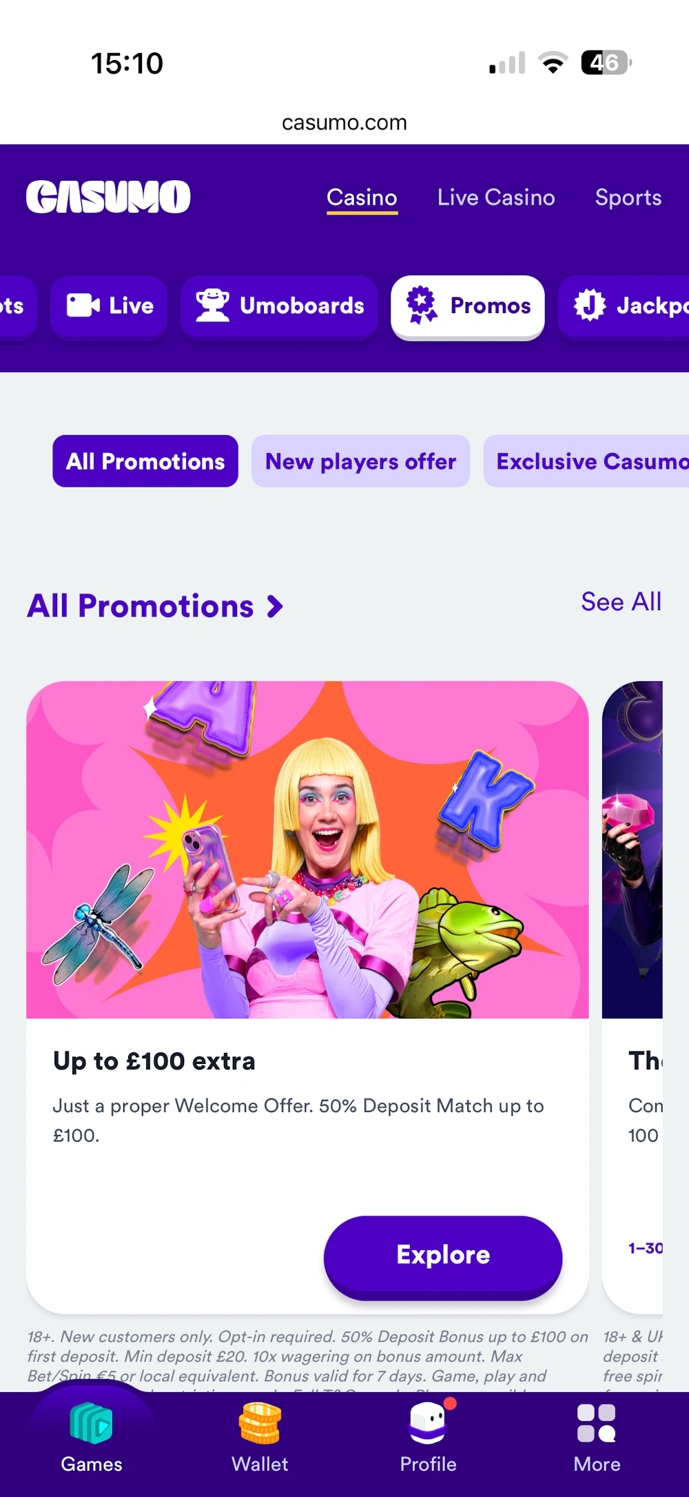 Casumo-promos
