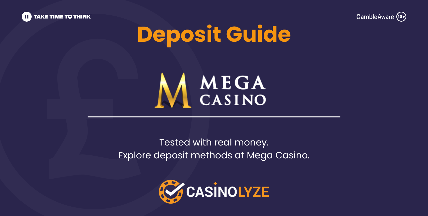 Mega Casino deposit methods guide