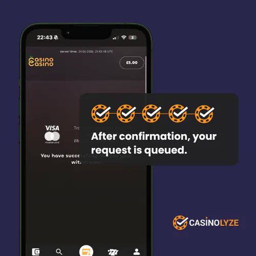 Withdrawal request at CasinoCasino