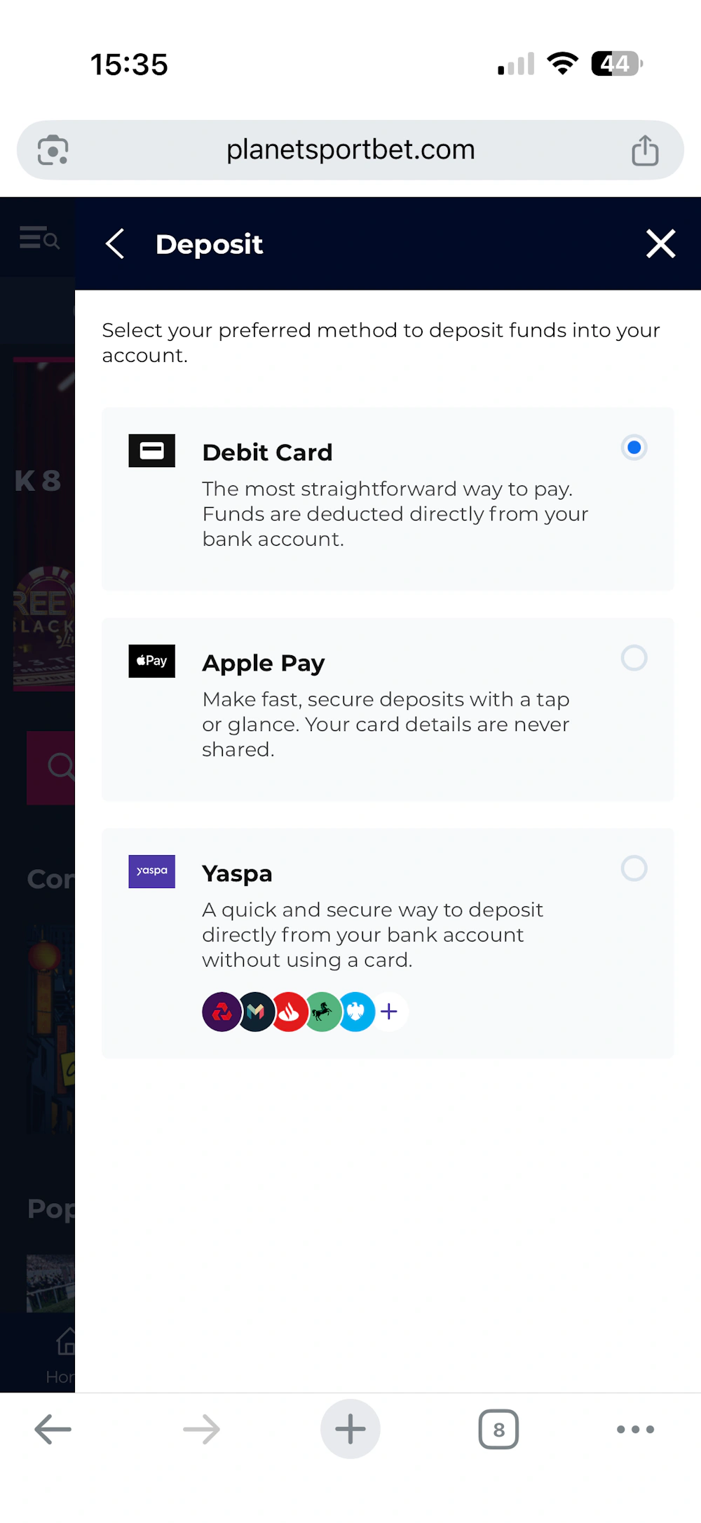planetsportbet-payment-methods