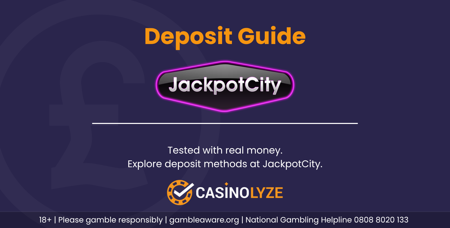 JackpotCity deposit guide