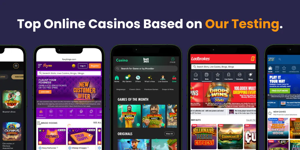 best online casinos editorial rankings