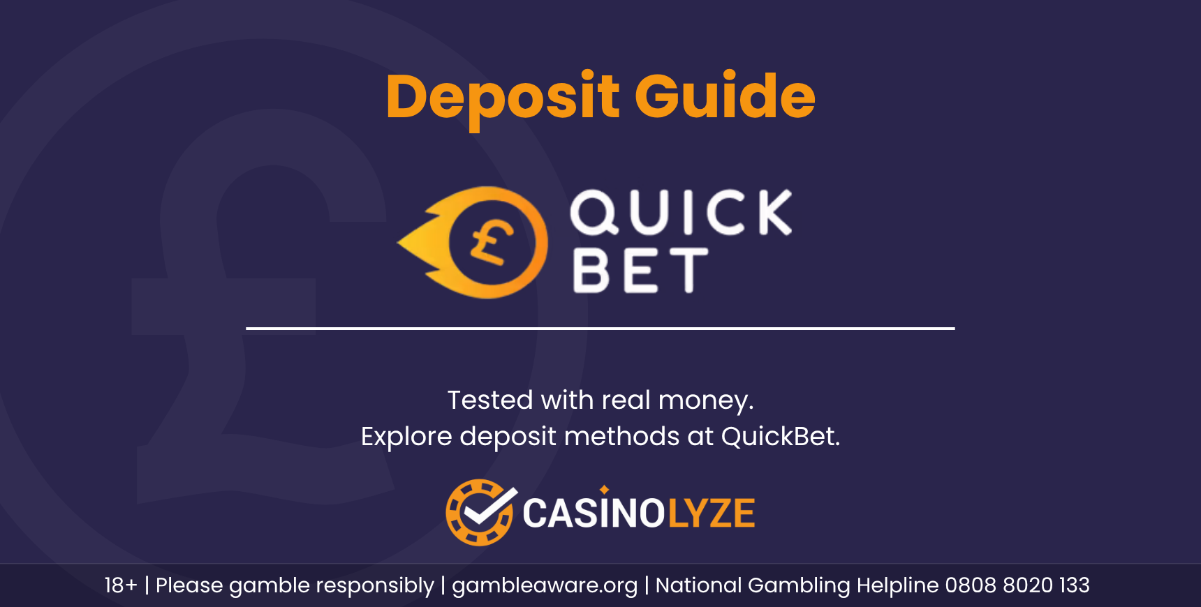 QuickBet deposit methods guide