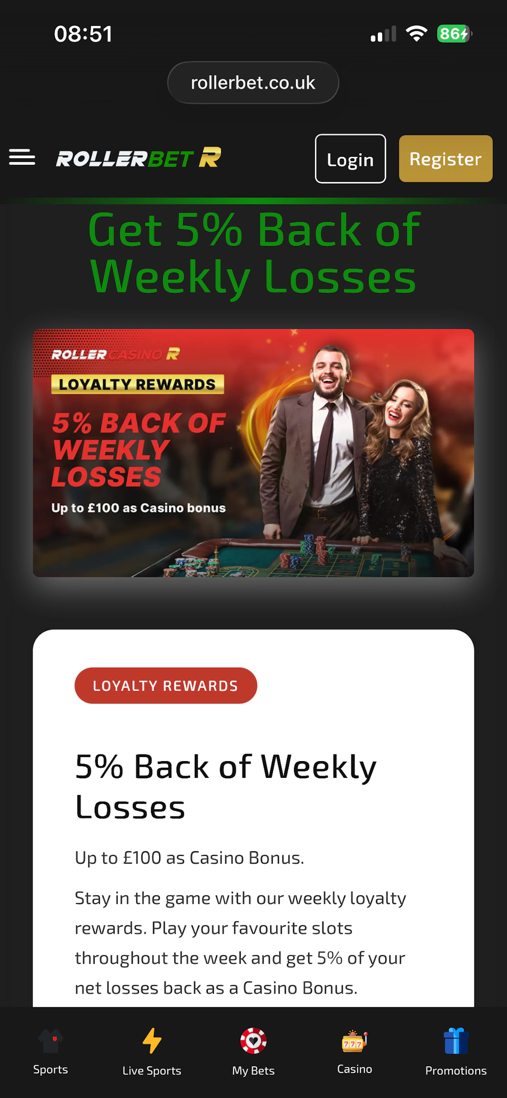 Rollerbet Promo