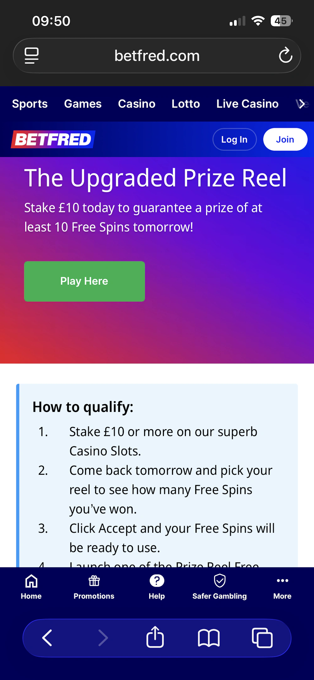 Betfred Promo