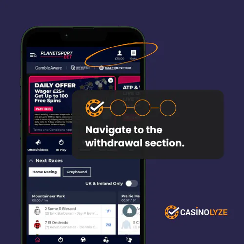Starting the Planet Sport Bet withdrawal process