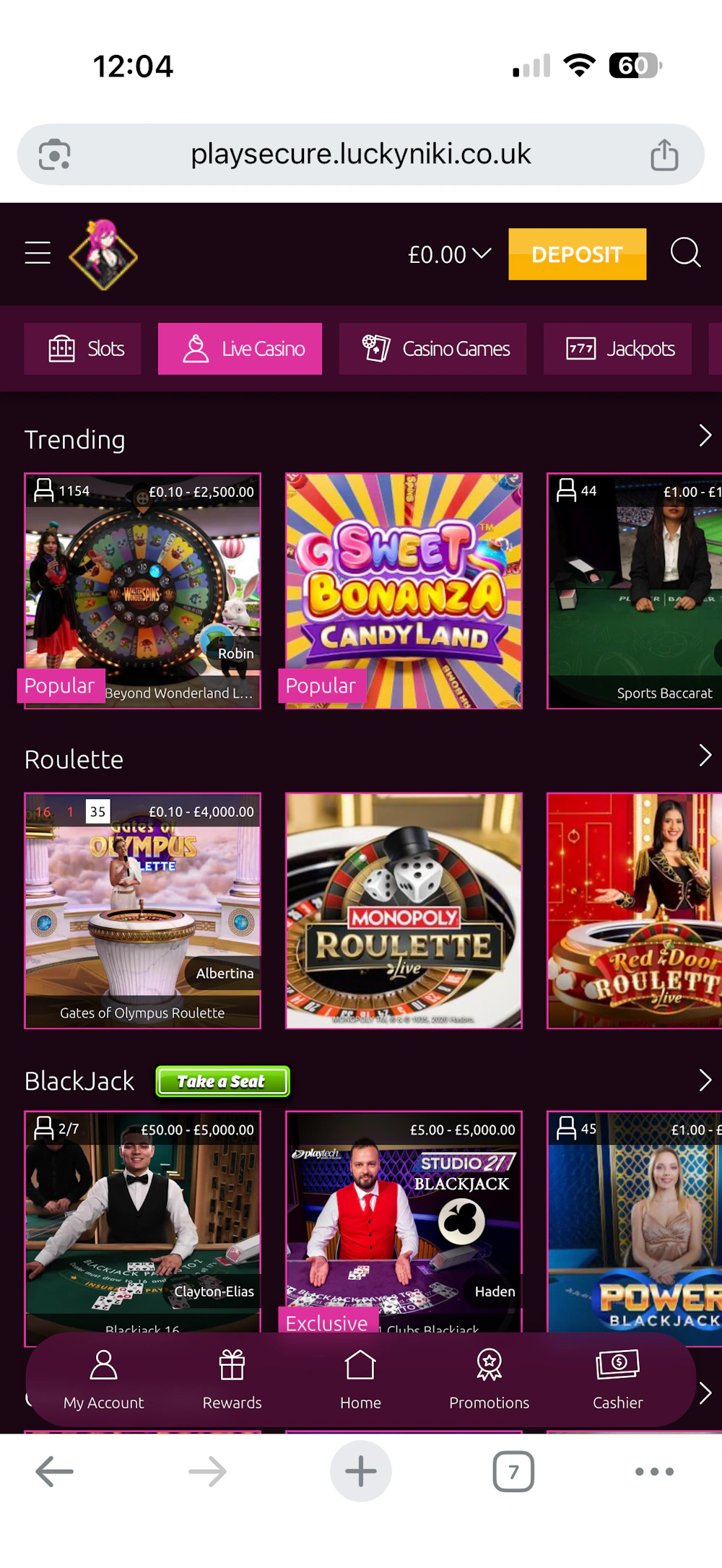 luckyniki-live-casino