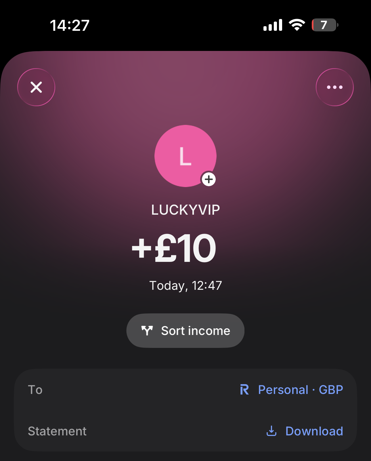 Lucky VIP Withdrawal Bank Transfer