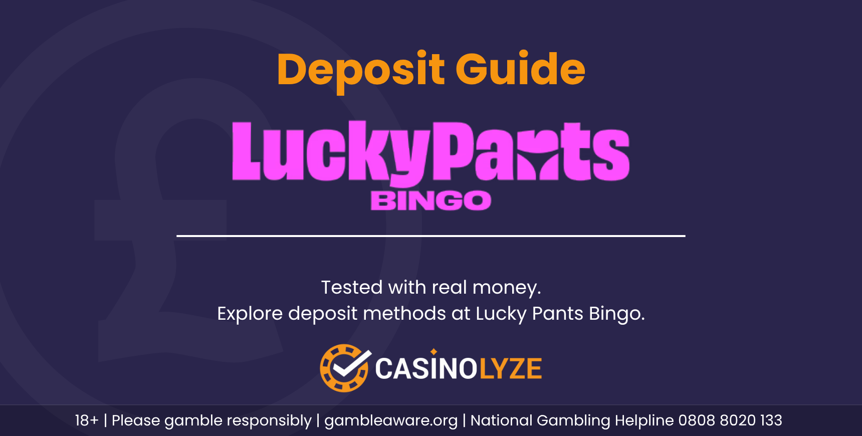 Lucky Pants Bingo deposit guide