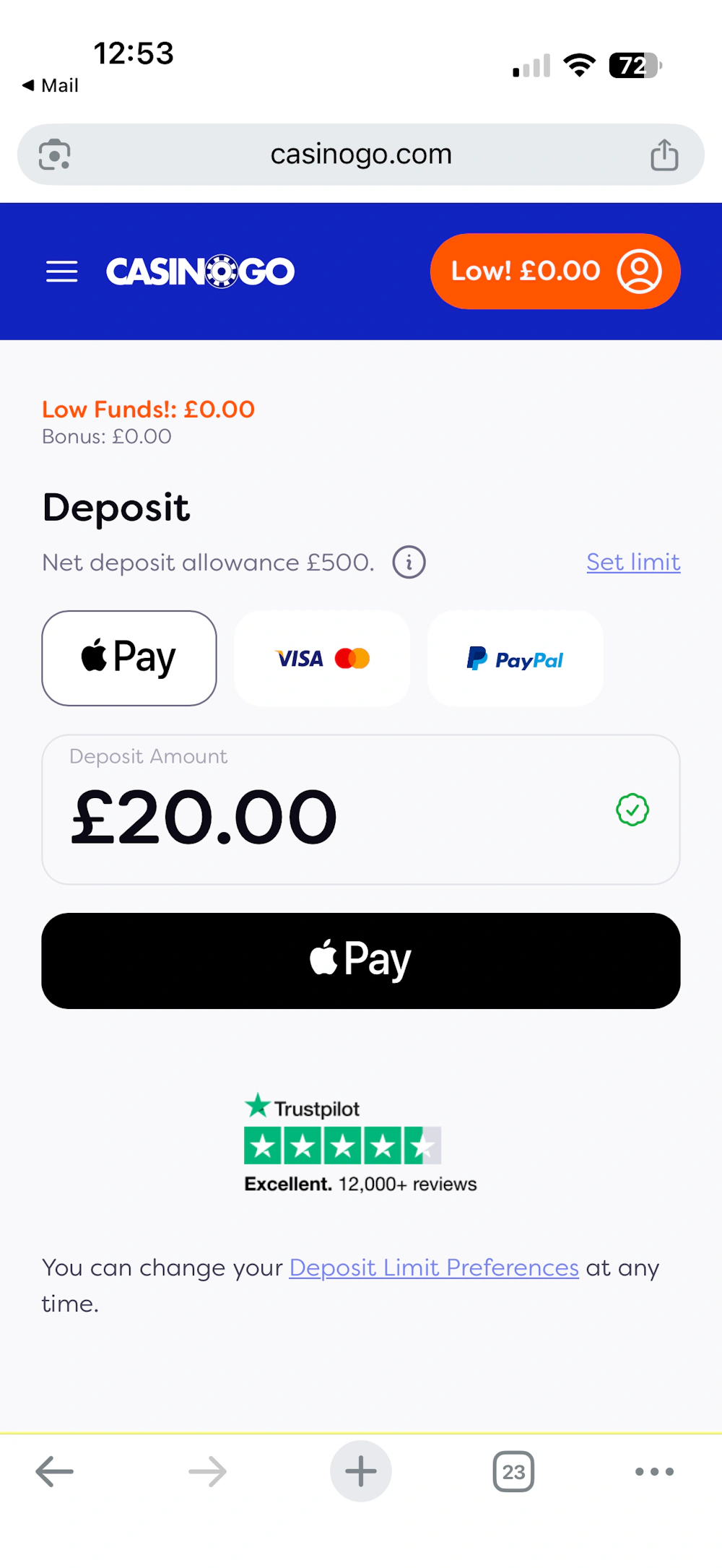 casinogo-payment-methods