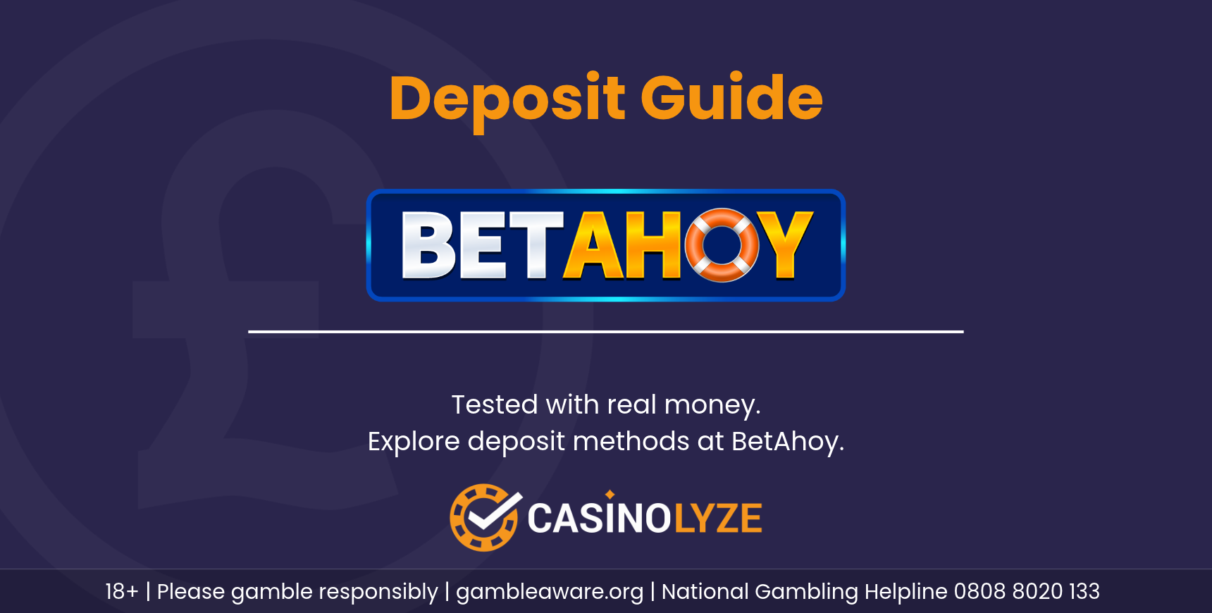 BetAhoy deposit guide