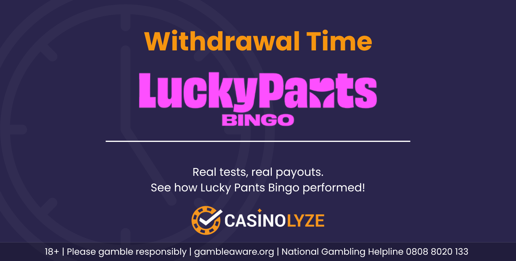 Lucky Pants Bingo withdrawal time guide