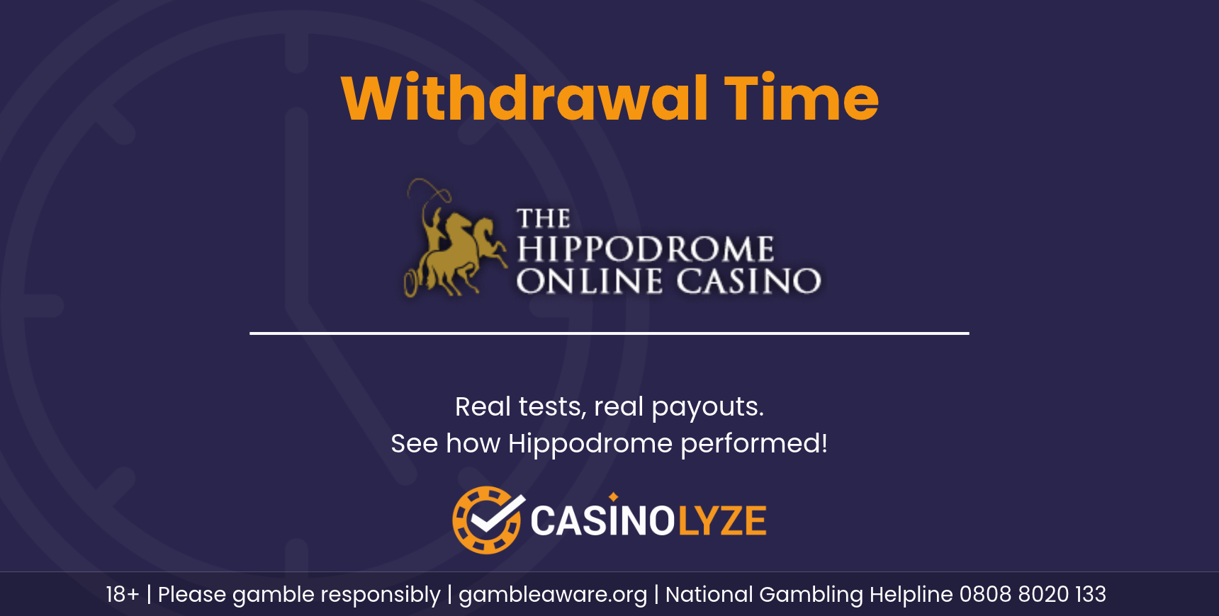 Hippodrome withdrawal times