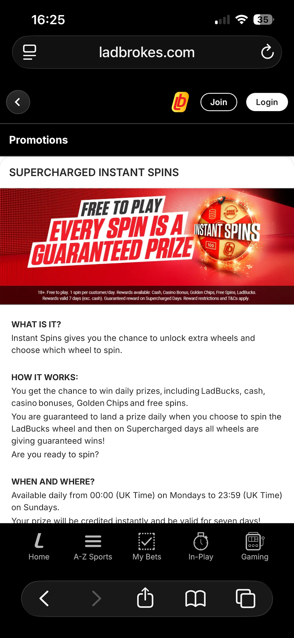 Ladbrokes Promo