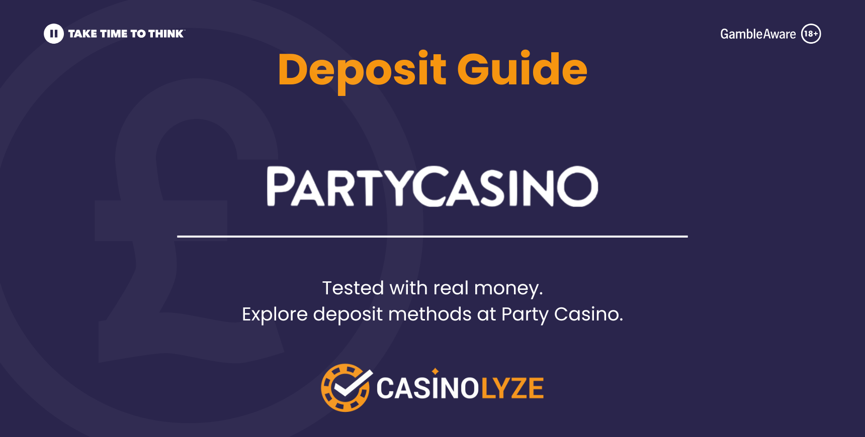 party casino deposit methods