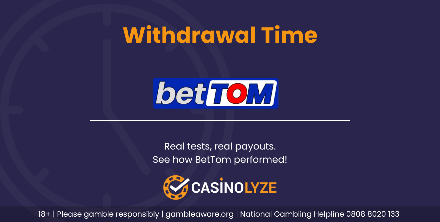 BetTom withdrawal times