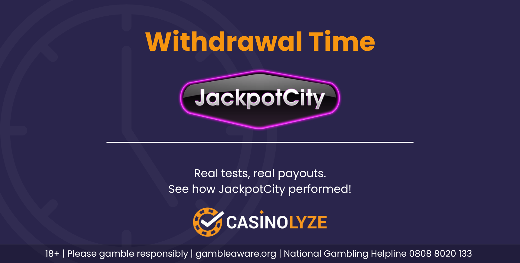 JackpotCity withdrawal times
