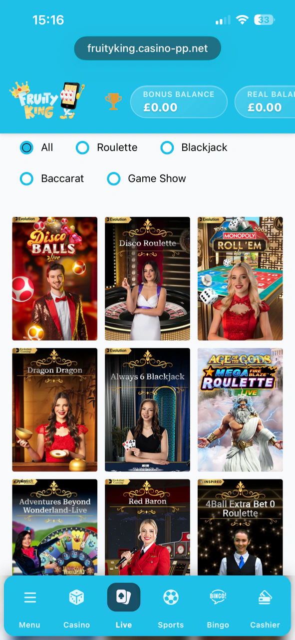 FruityKing-Live-Casino