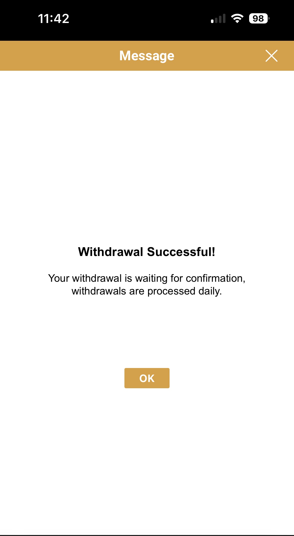videoslots withdrawal test confirmation