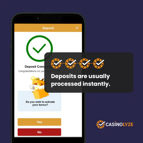 videoslots deposit step 4