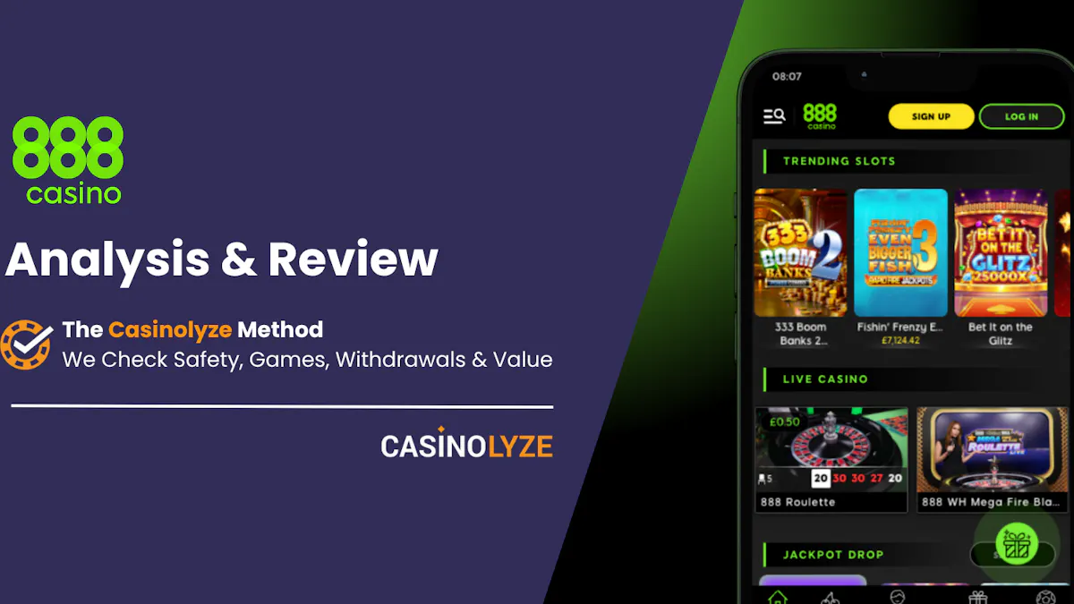 Interfața 888 Casino pe desktop și mobil