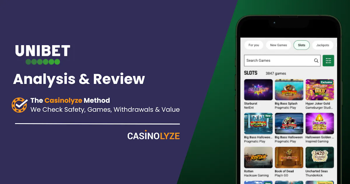 Unibet casino spillutvalg