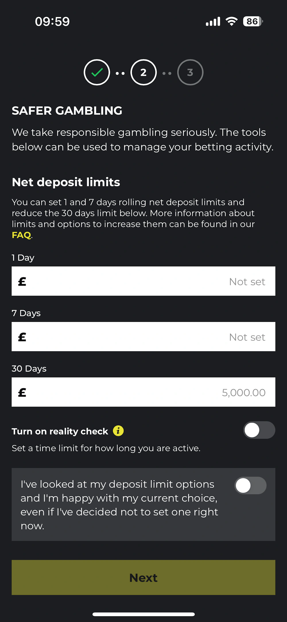 nrg bet casino responsible gambling