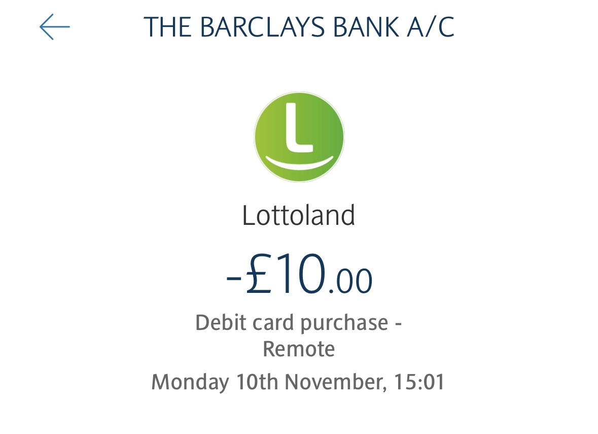 lottoland withdrawal test with visa arrival