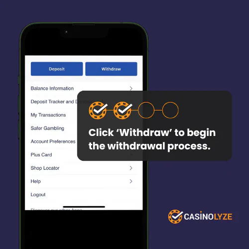 william hill withdrawal process step 2