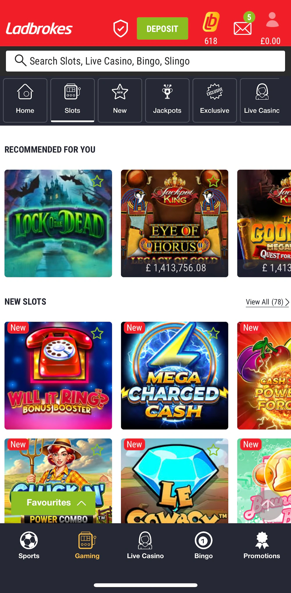 ladbrokes slots selection preview