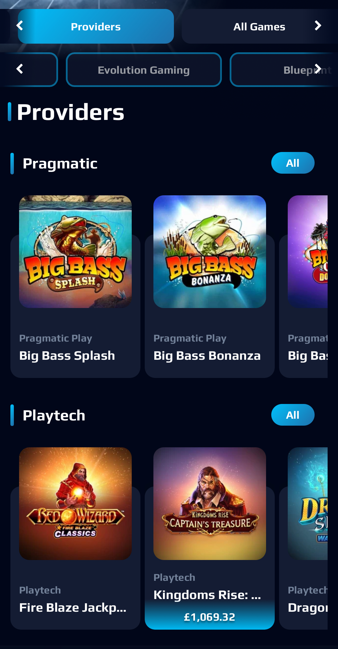 NetBet Provider Search