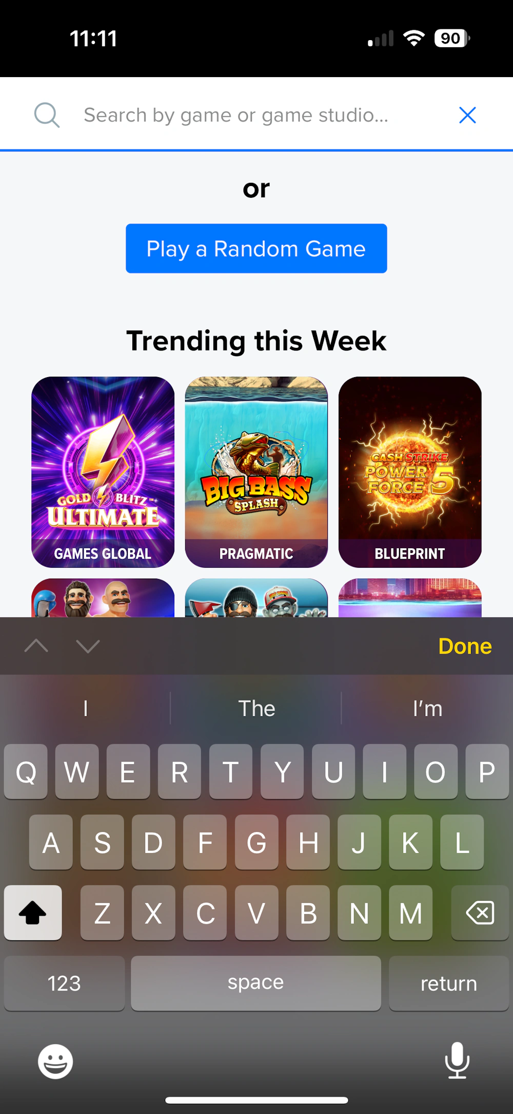 lottogo game filter preview