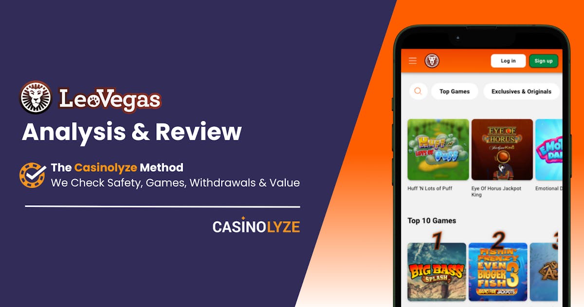 Interfaz de Leovegas Casino