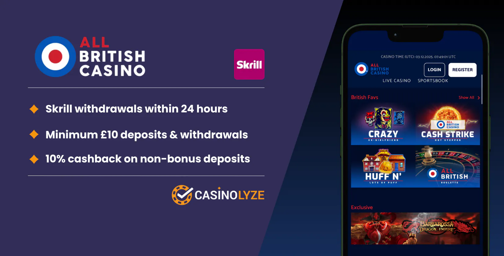 all british casino skrill payments