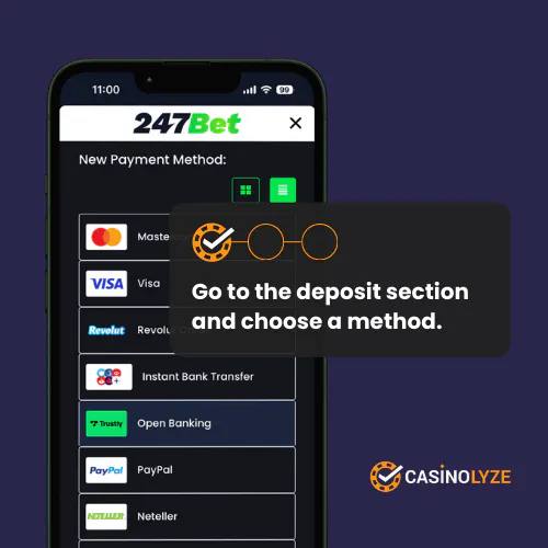 247bet deposit step 1
