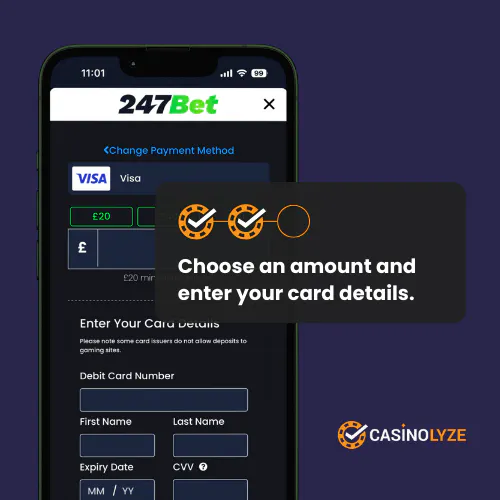 247bet deposit step 2