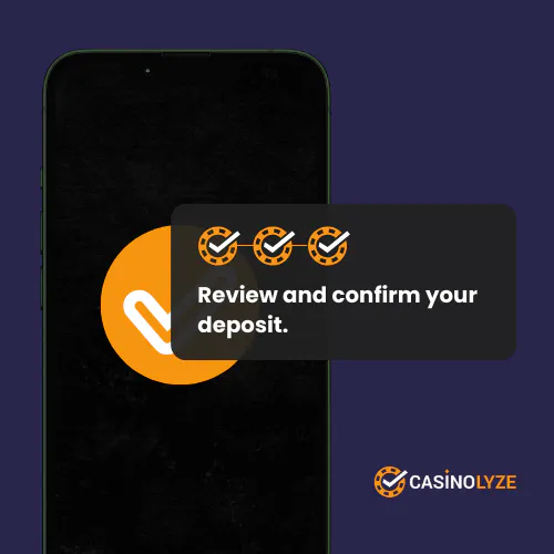 kwiff deposit process step 3