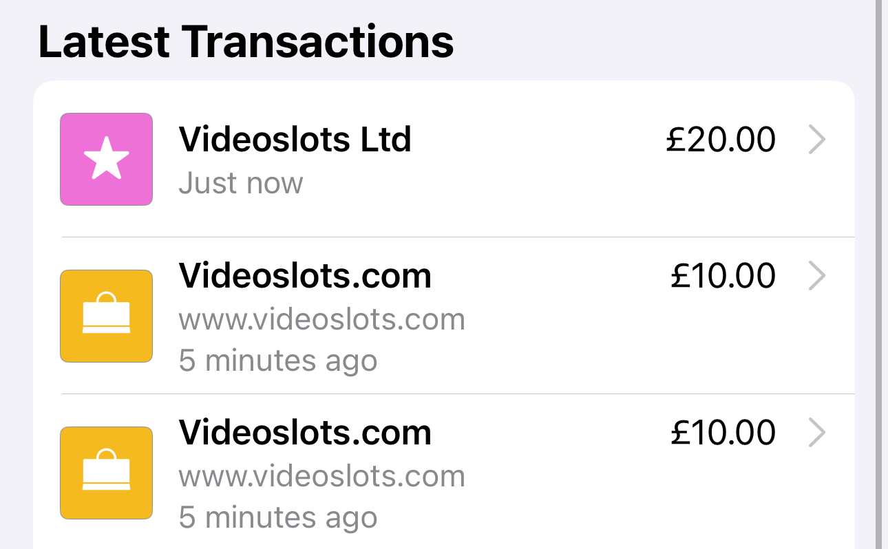 Videoslots Withdrawal Apple Pay