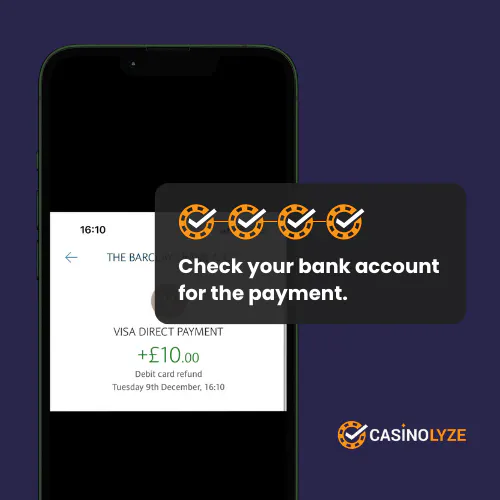 888 casino withdrawal process step 4