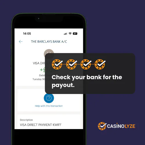 kwiff withdrawal process step 4