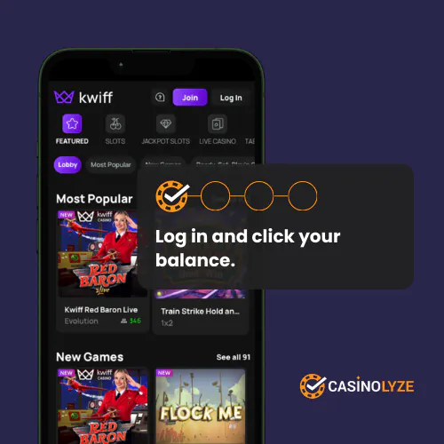 kwiff withdrawal process step 1