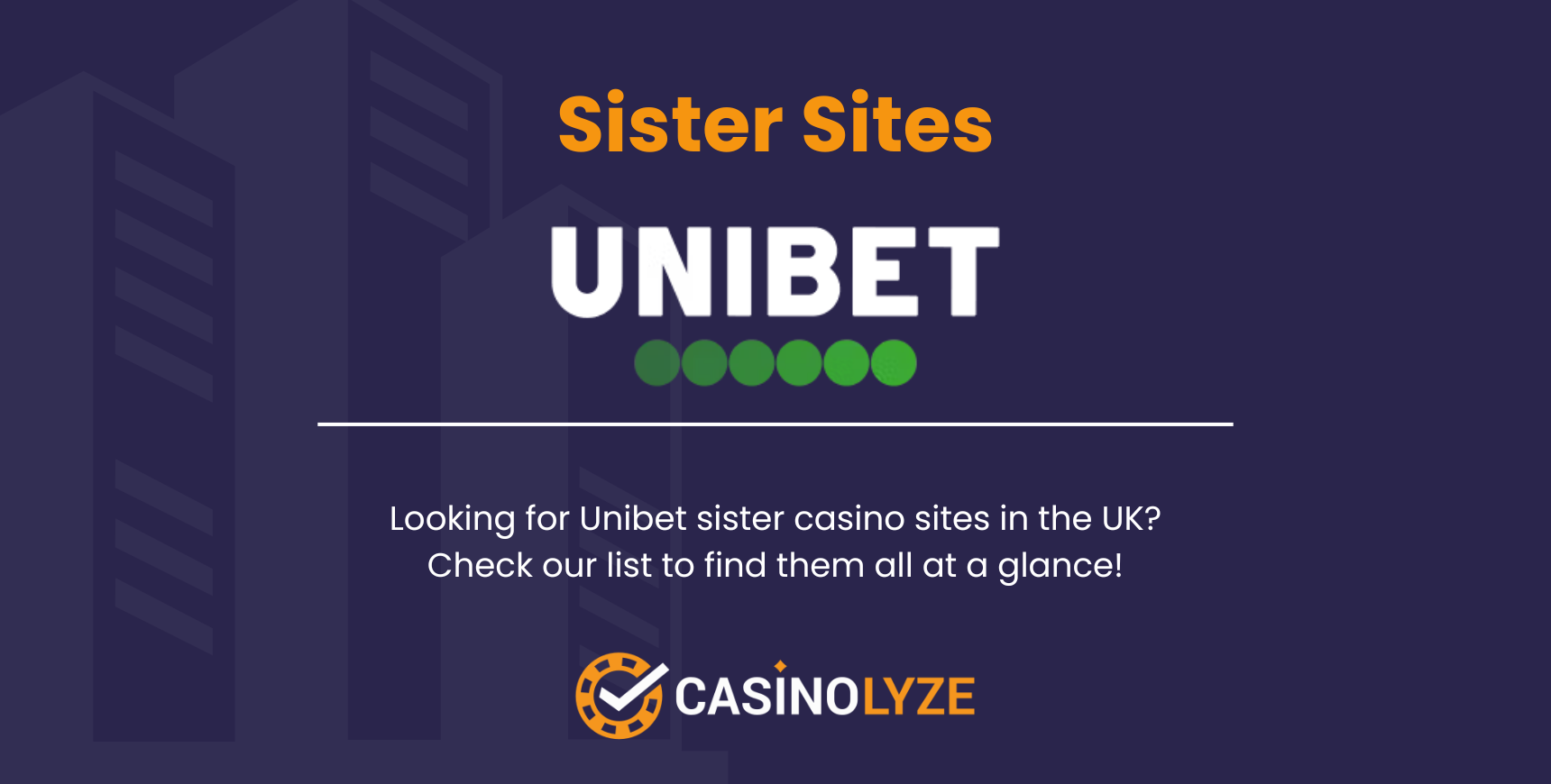 Sites sœurs d'Unibet