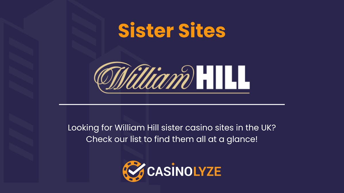 Vista de William Hill Casino y sitios hermanos