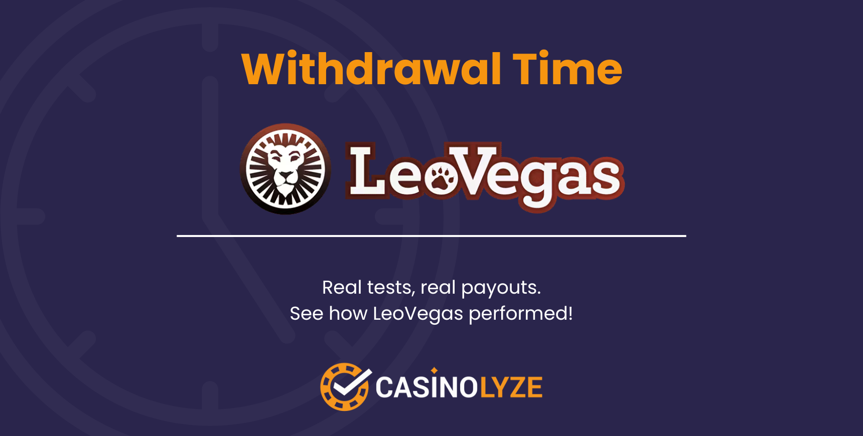 leovegas withdawal times