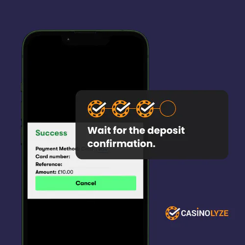 10bet deposit process step 3