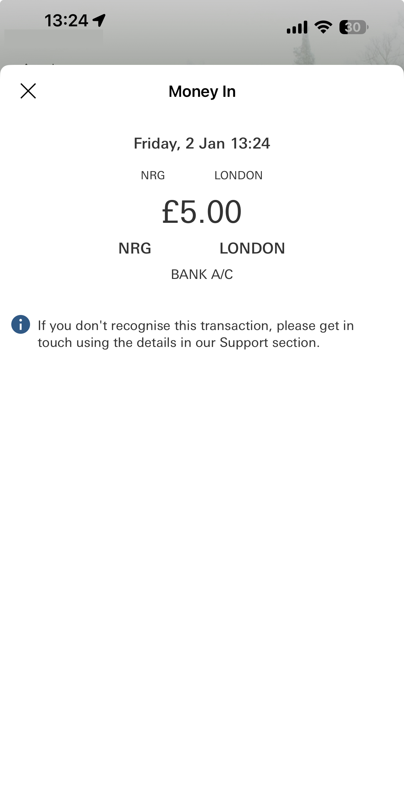 NRG Bet Visa Withdrawal Test