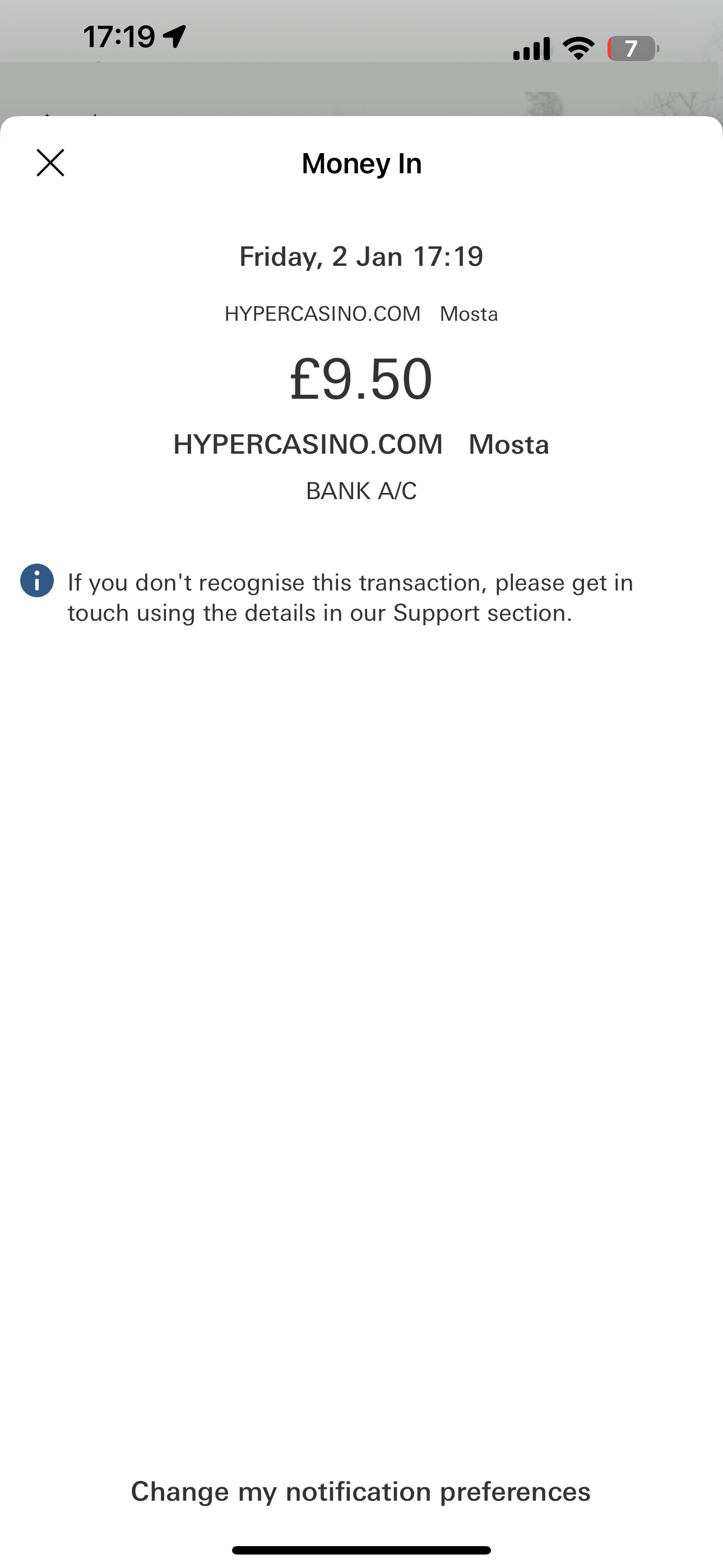 Hyper Casino Visa Withdrawal Test