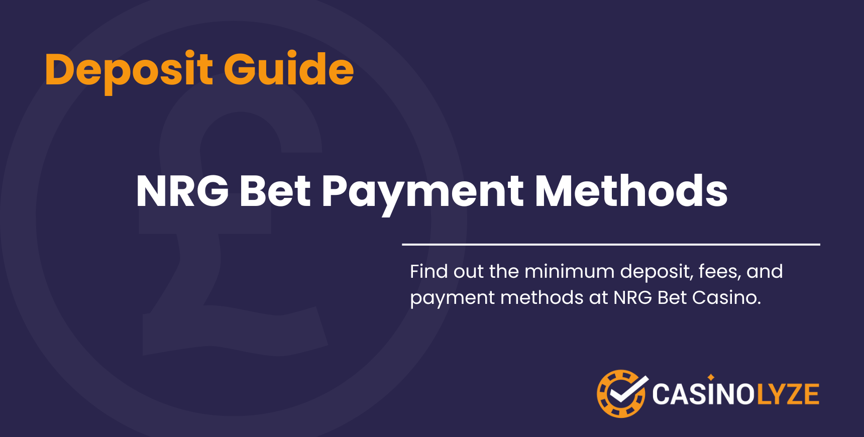 Nrg Bet Deposit Interface